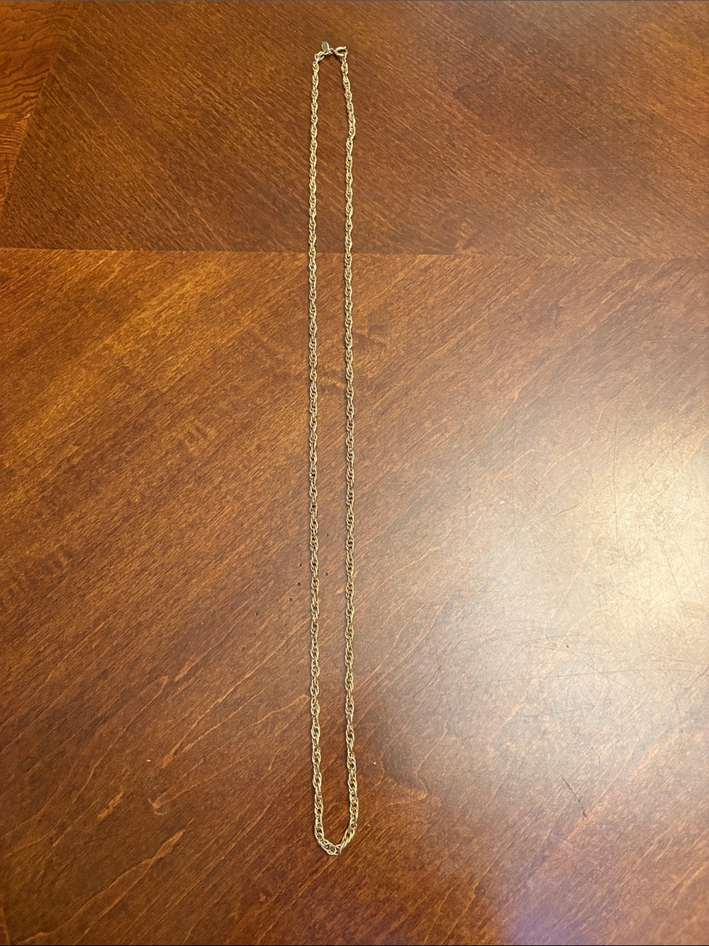 🆕 Vintage Avon Classic Gold Twisted Rope Chain Necklace 18”